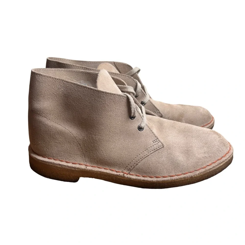 Clarks Originals Mens Desert Boot Sand Suede Chukka Crepe Sole Size‎ 10